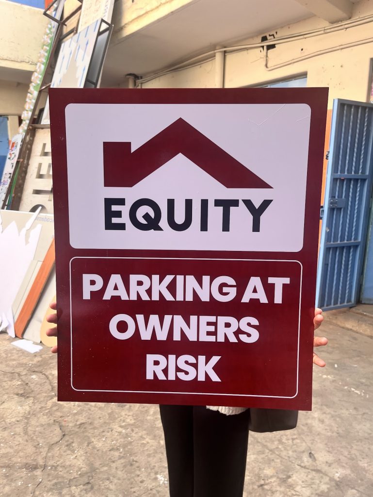 Equity Bank Kenya print work