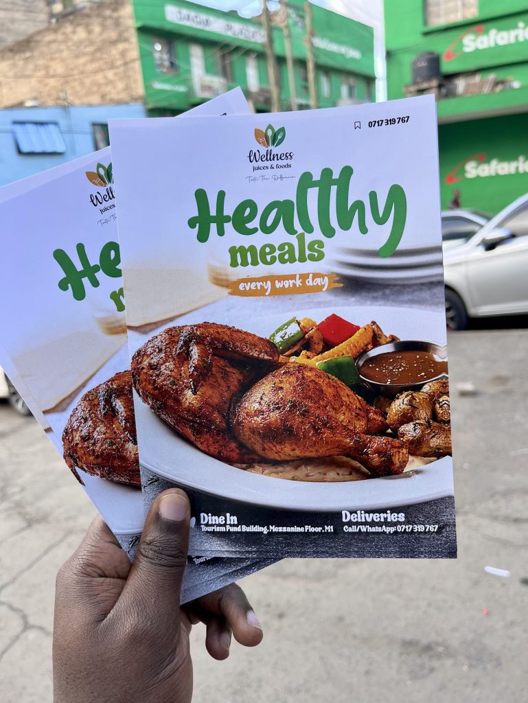 Welness Juices & Foods print work