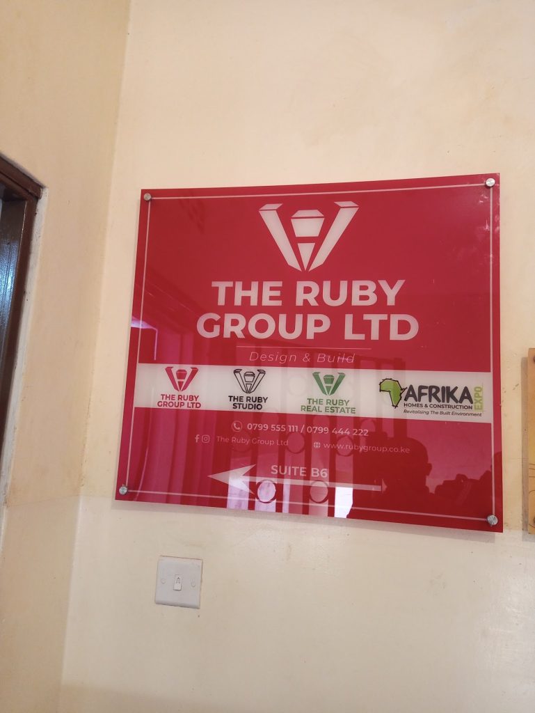 The Ruby Group Ltd office branding